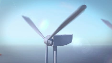 animation of wind turbine