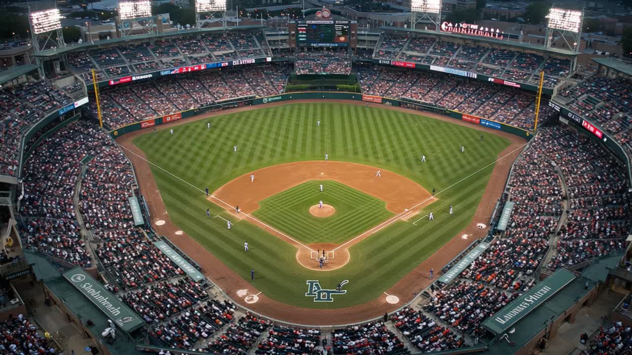Exciting Baseball Game in Progress: A Spectacular View of the Stadium with Fans Engaged and Players on the Field Showcasing the Thrill of America's Favorite Pastime