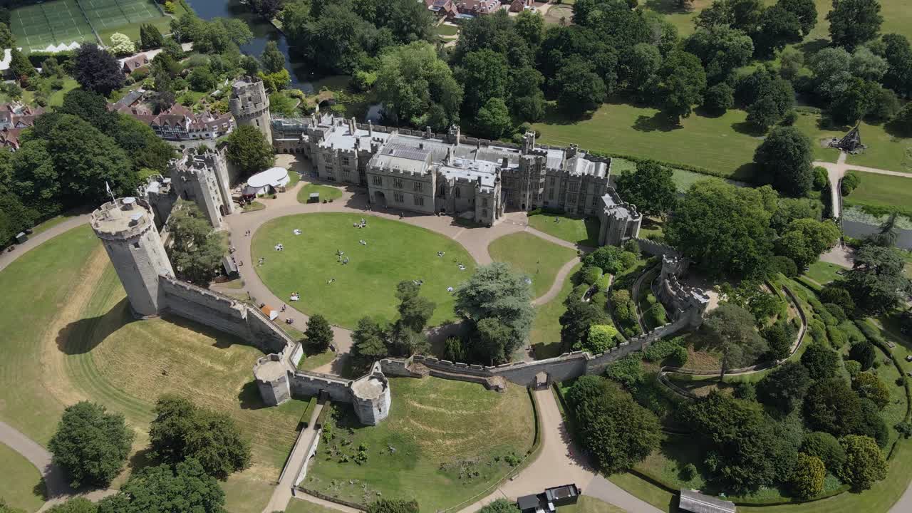 Warwick Castle - Iconic Medieval Fortress And Dungeons In The Town Of Warwick In The UK