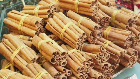 bunches of cinnamon sticks