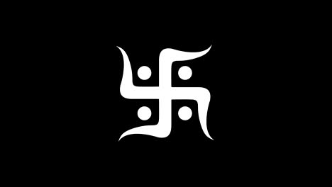 hindu swastika symbol animation