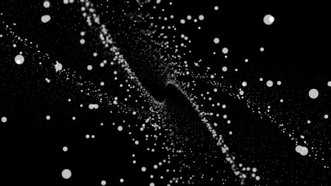 partículas espirales abstractas
