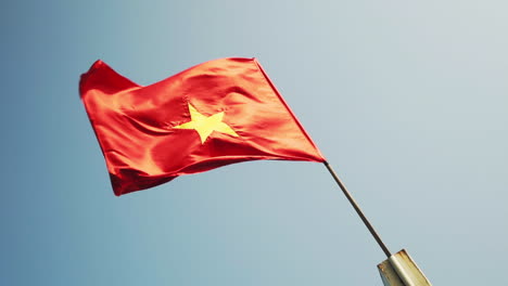 vietnam flag waving in the wind