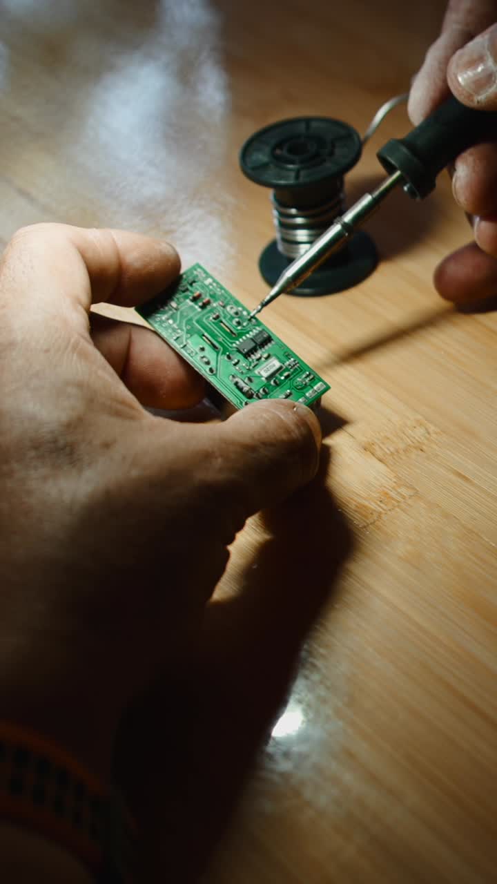 회로판을 용접하는 것