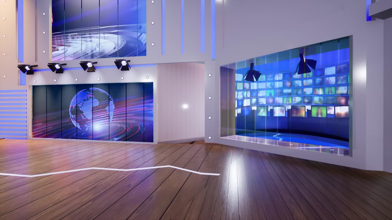 Noticias del estudio de televisión virtual 3D