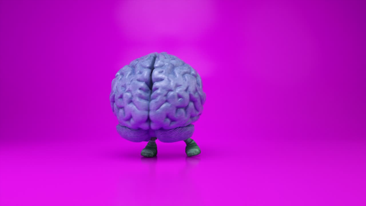 Walking Brain Illustration
