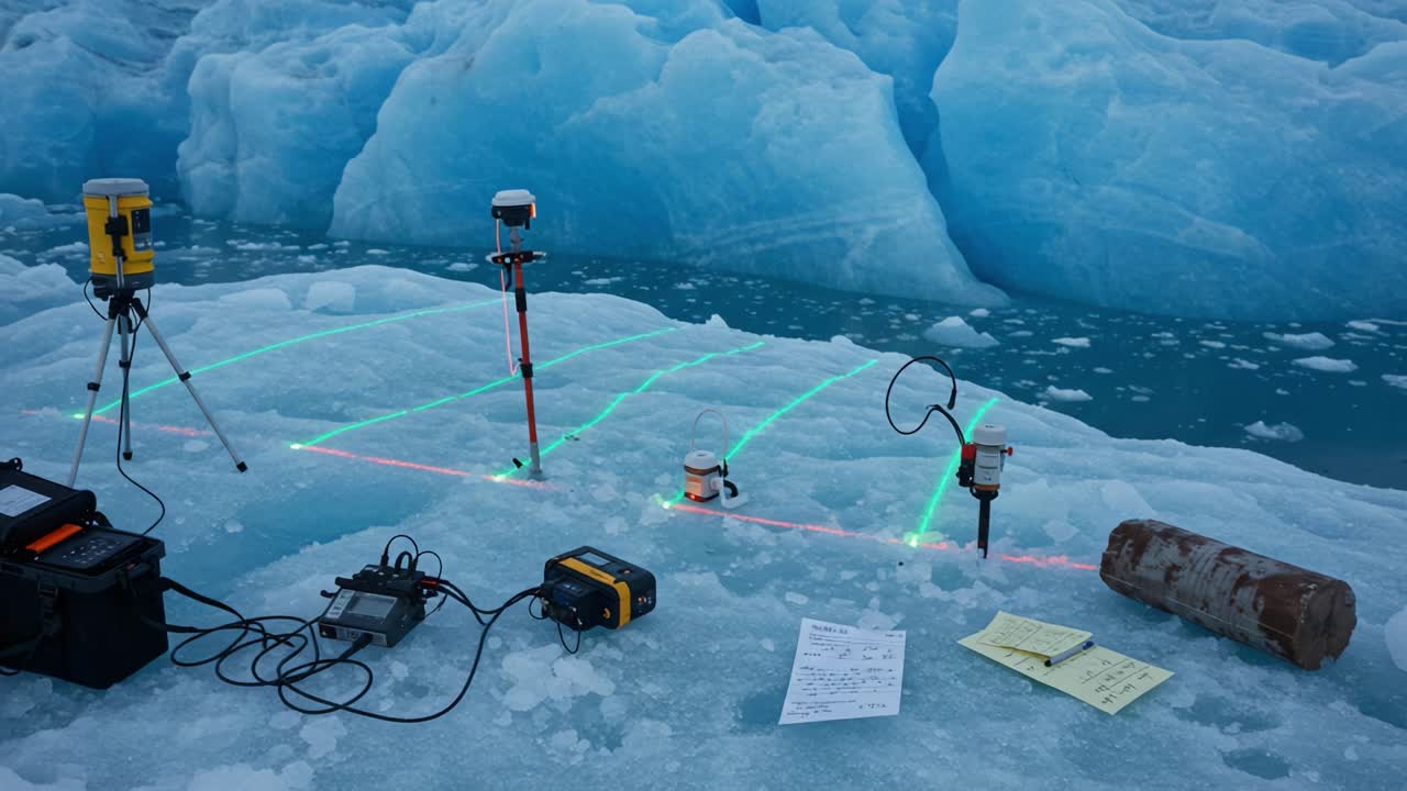 Advanced Measurement Equipment on Ice: A Scientific Setup for Monitoring Environmental Changes in Glacial Regions