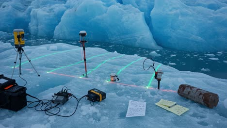 advanced measurement equipment on ice: a scientific setup for monitoring environmental changes in glacial regions