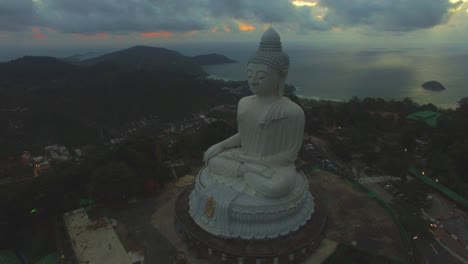 big buddha on hill top in phuket island