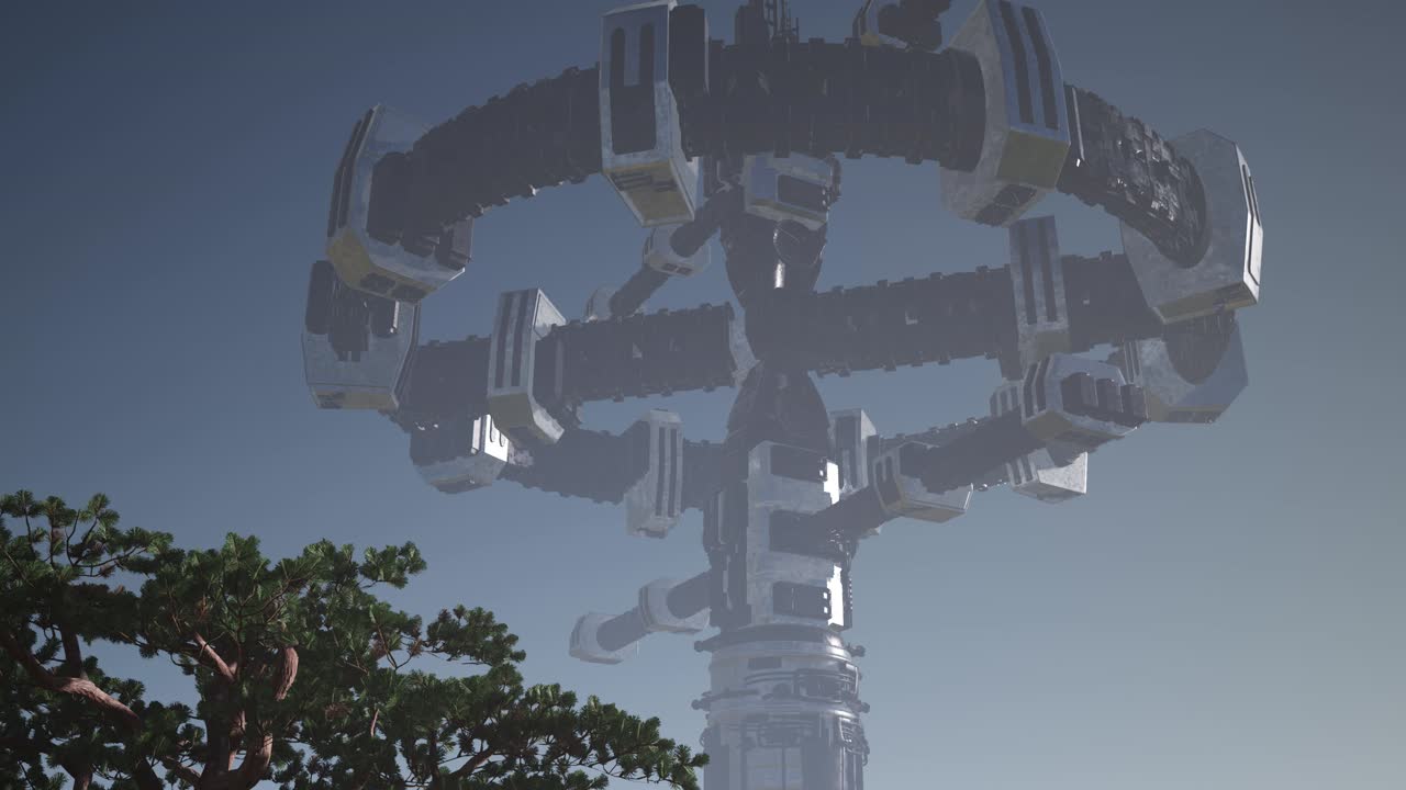 사막 위의 외계인 우주선