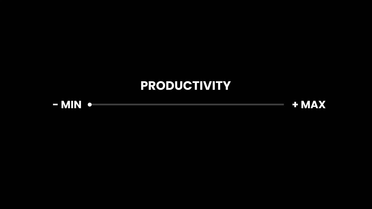 Productivity slider