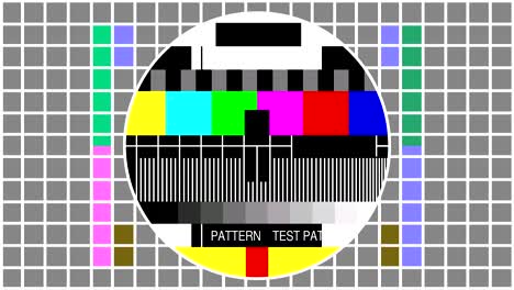 television screen color test pattern - seamless loop