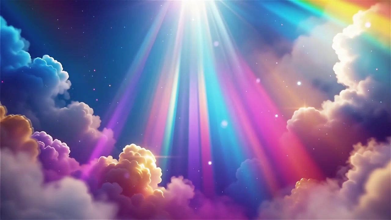 Christian Heavenly Light Worship Background