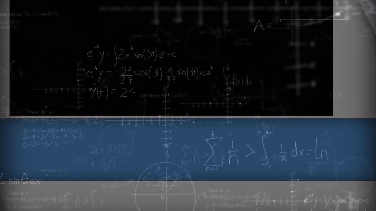 animación de ecuaciones matemáticas sobre el tablero
