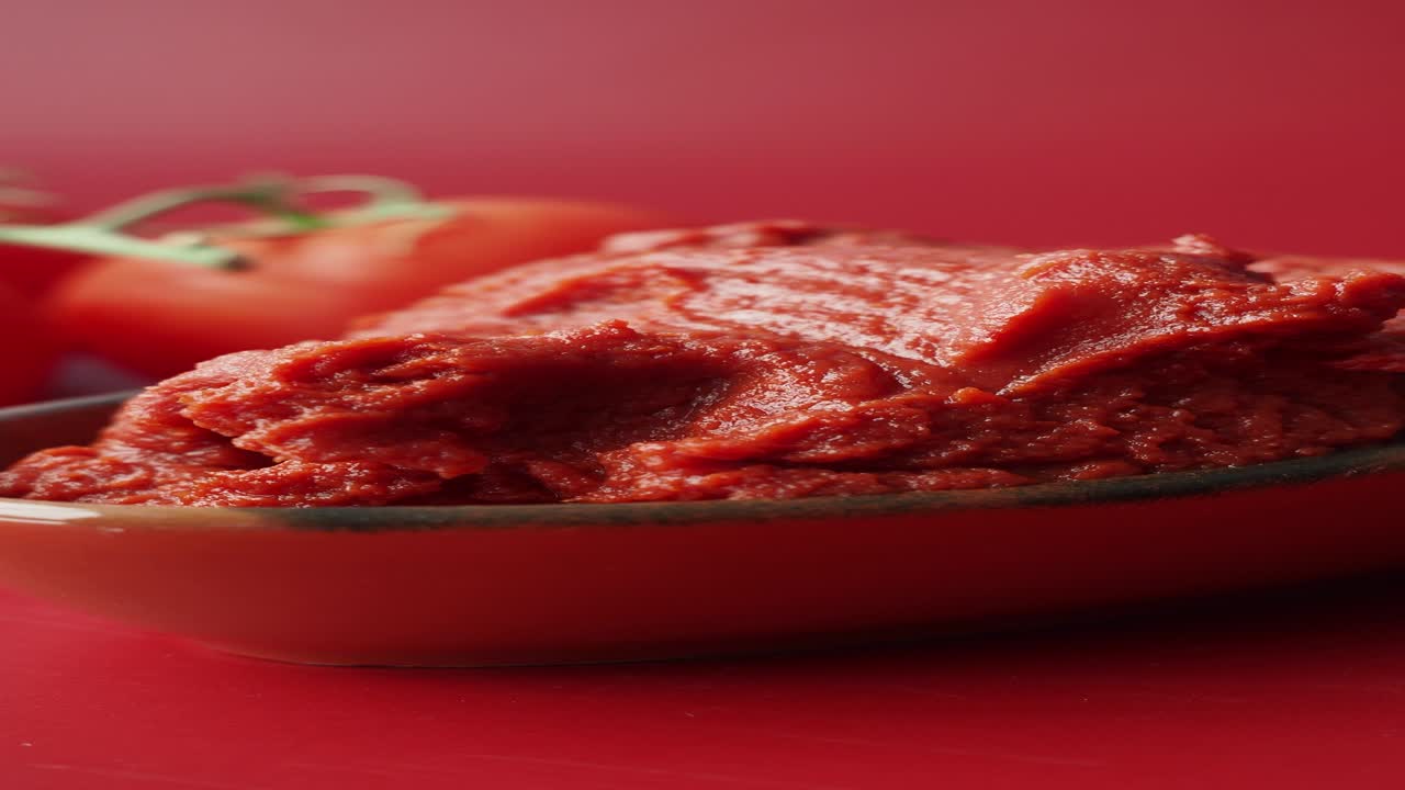 그에 넣은 토마토 페이스트