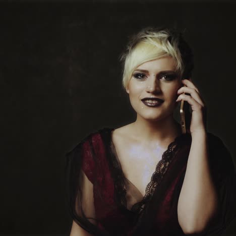 young beautiful woman with smart phone