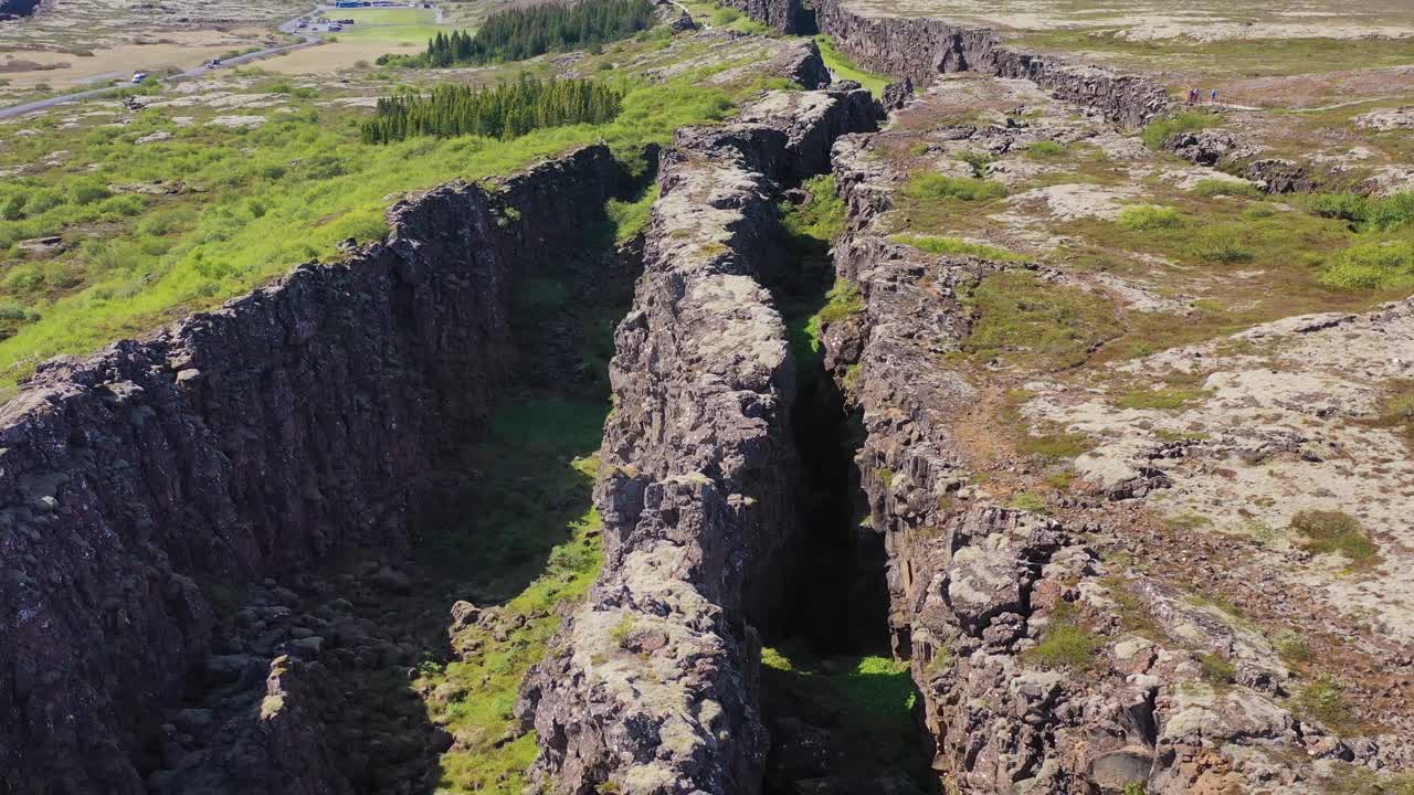 красивый аэрофотоснимок над срединным атлантическим хребтом в thingvellir iceland 7