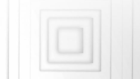 3d squares moving against white background