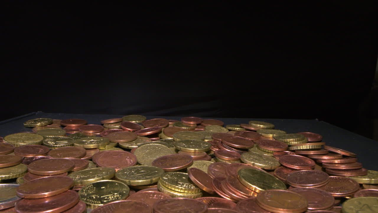 tiro de diapositiva macro sobre dinero