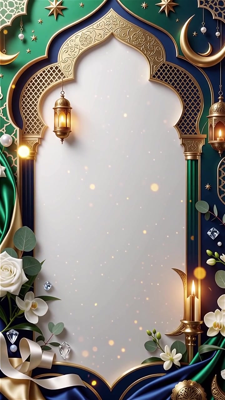 Compleanno del Profeta Maometto Mawlid al-Nabi Sfondo Islamico