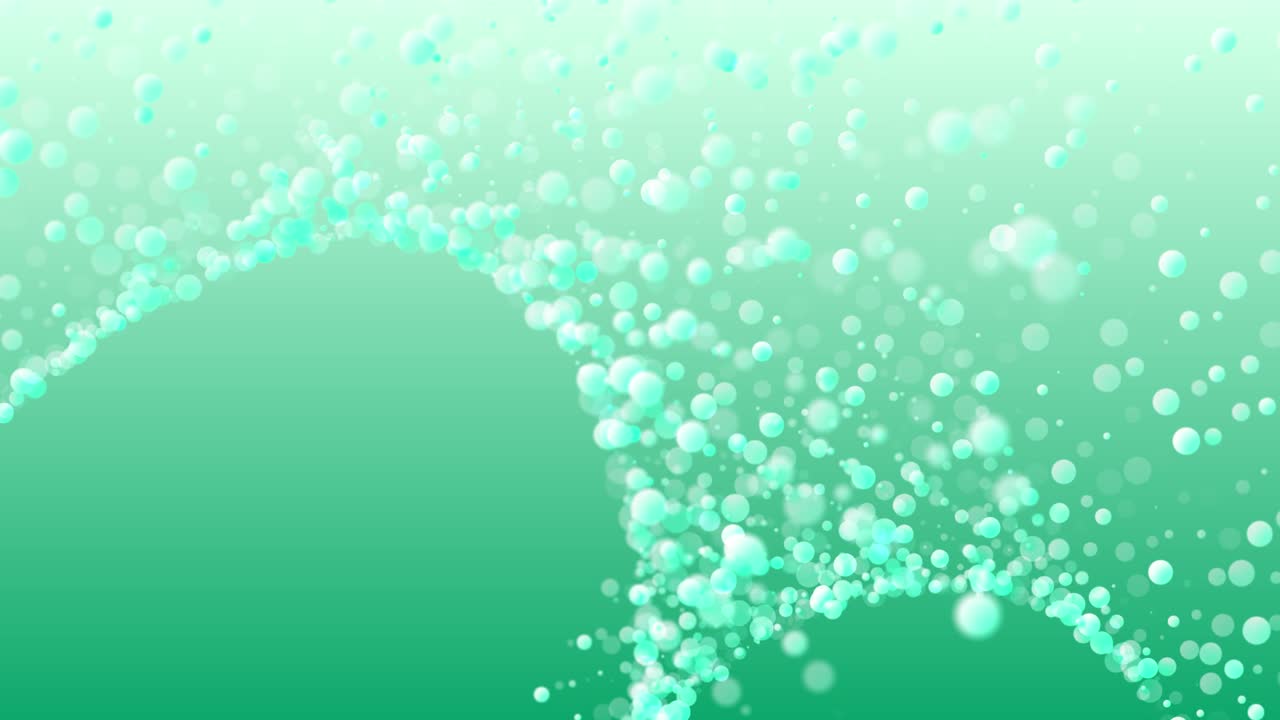 Abstract background of small balls. 3d animation