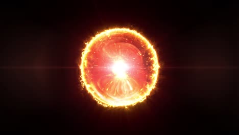 glowing energy sphere