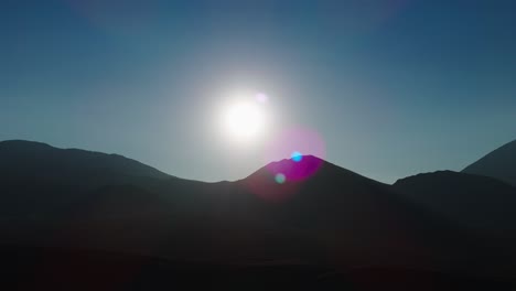 majestic sunrise over mountain peaks