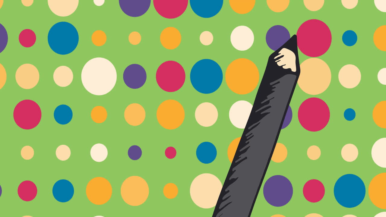 다채로운 배경에 eyeliner의 애니메이션