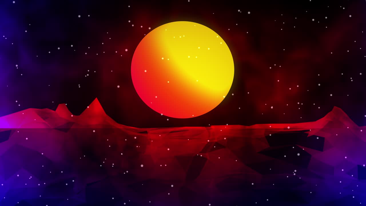 레트로 80년대 배경 - 4k 해상도 - 루프 가능한 스 비디오