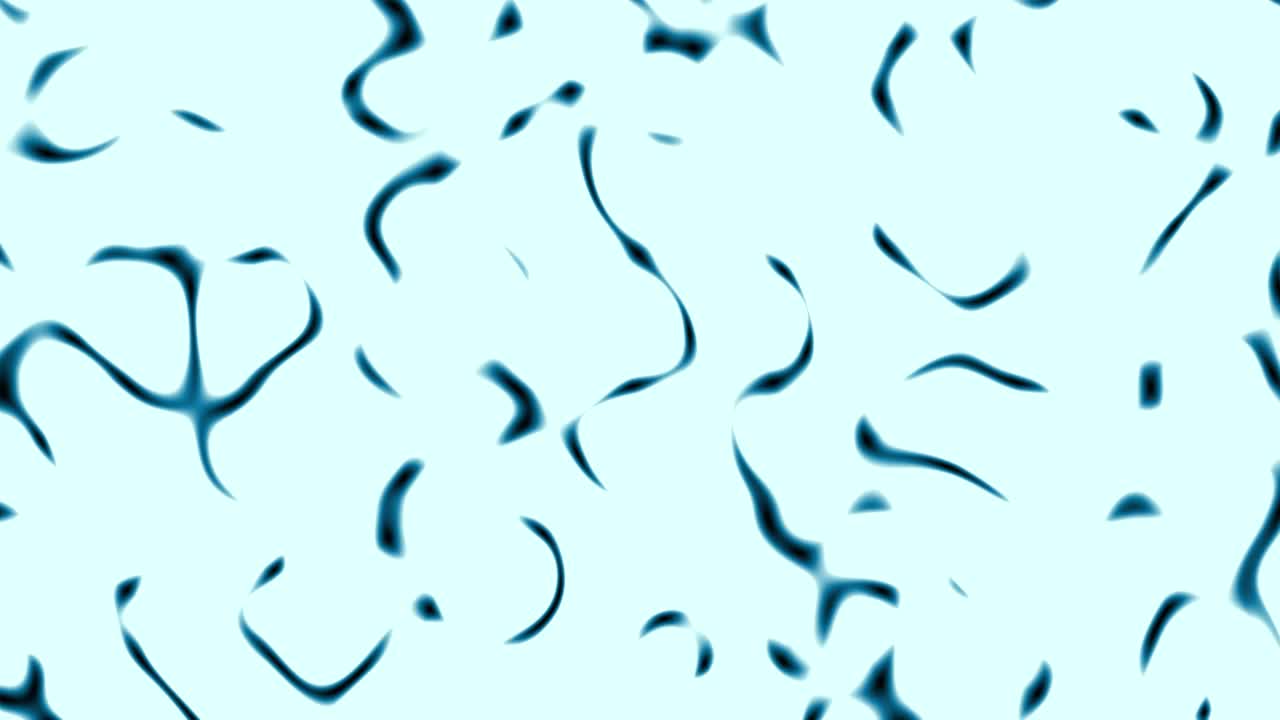 Looped animation. Abstract colorful wavy blue background. 3d rendering.