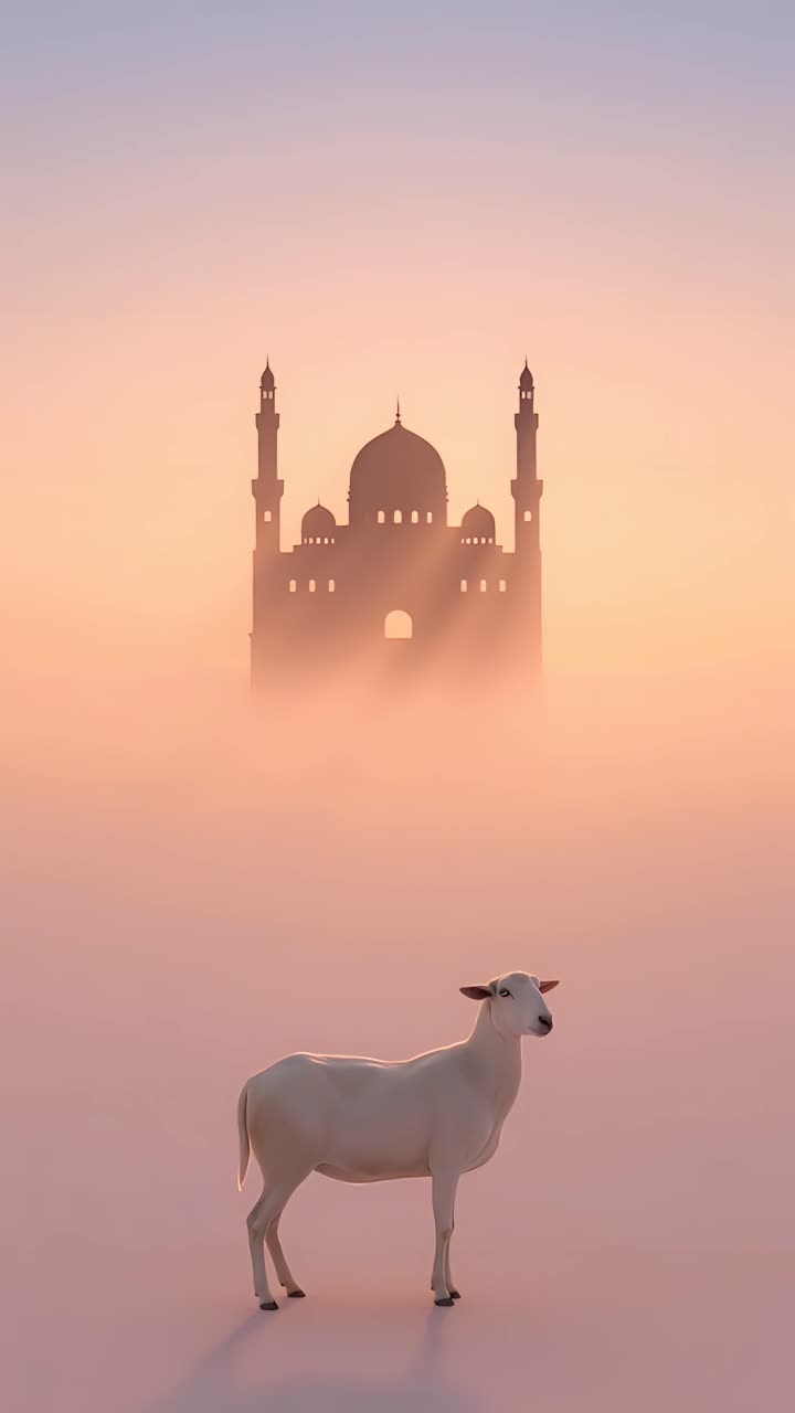 Eid al-Adha Mosque 4K Islamic Background