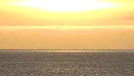 beautiful evening sunset in the atlantic ocean, cascais, portugal coast