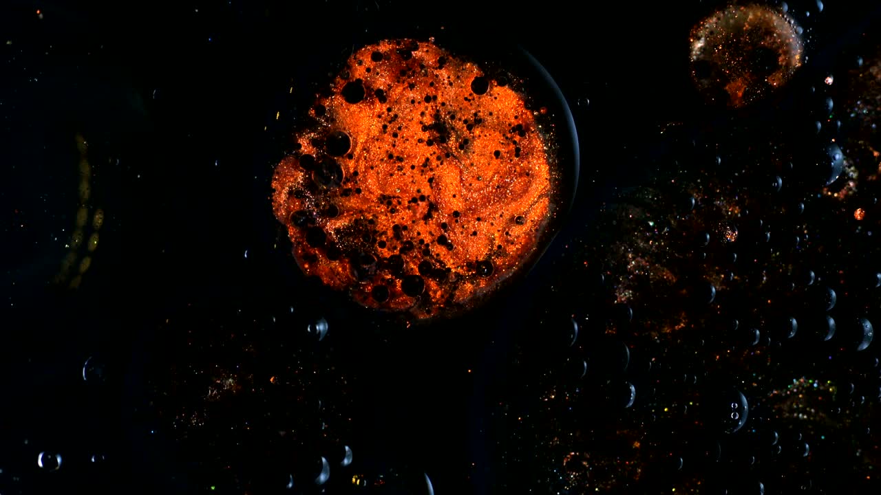 fondo de burbujas de aceite líquido abstracto