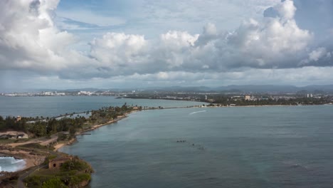 picturesque view of cabras island national park in toa baja, puerto rico