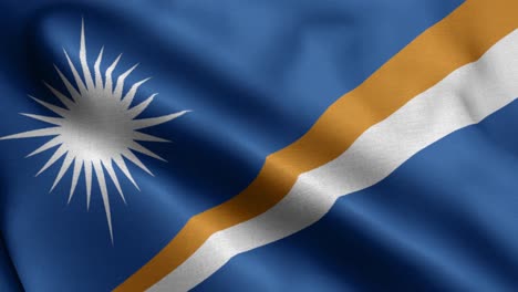 closeup waving loop 4k national flag of marshall islands