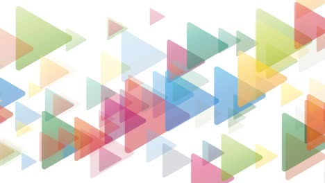 flechas transparentes que fluyen sobre un fondo blanco. animación 2d. imágenes de bucle 4k