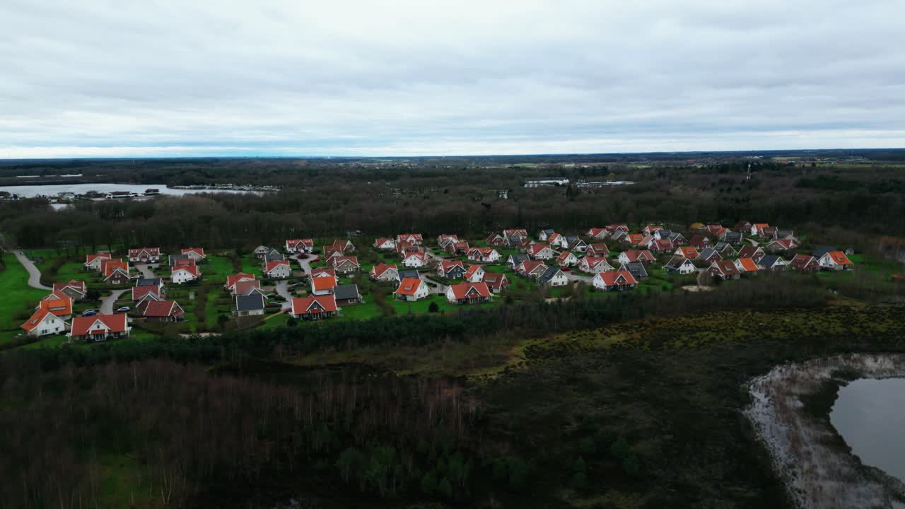 Klein Vink gæstehus boligområde luftfoto over Arcen Limburgs landskab