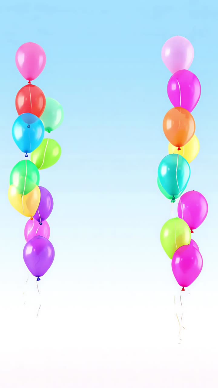 Sfondio di compleanno con palloncini