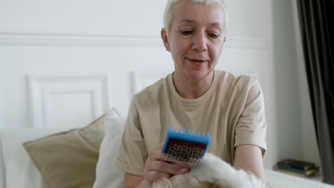 Woman-and-dog-at-home