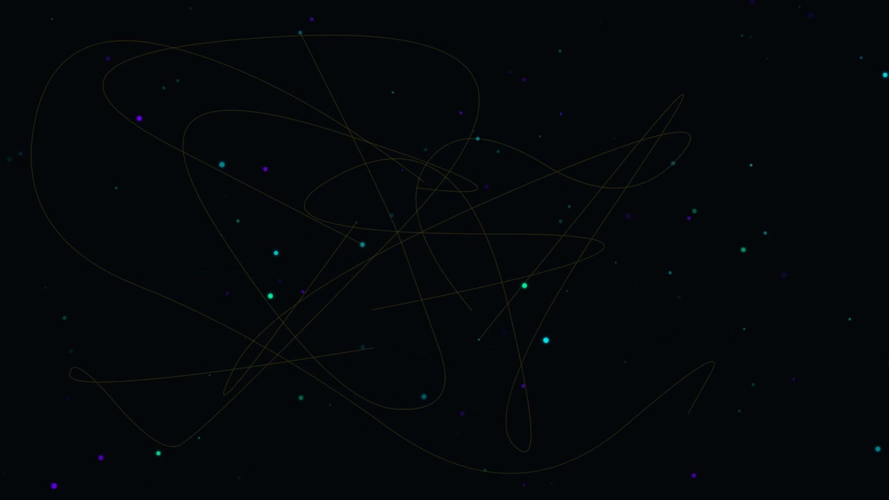 Abstract Motion Background with Floating Particles and Thin Lines