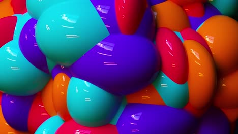 bolas brillantes de colores