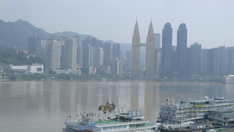 the hotel across the river was flooded