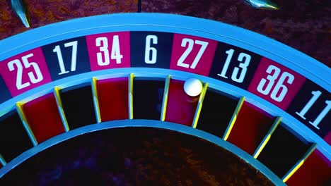 roulette wheel close-up