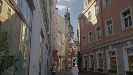 walking through the charming streets of riga's old town