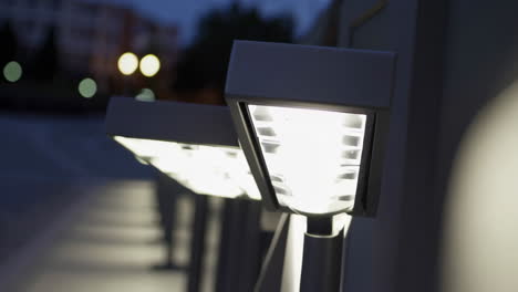 modern outdoor led lighting at night