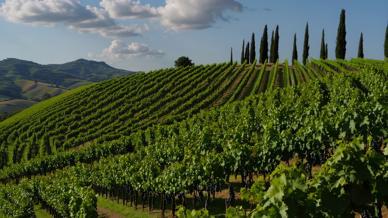Picturesque Vineyard Landscape