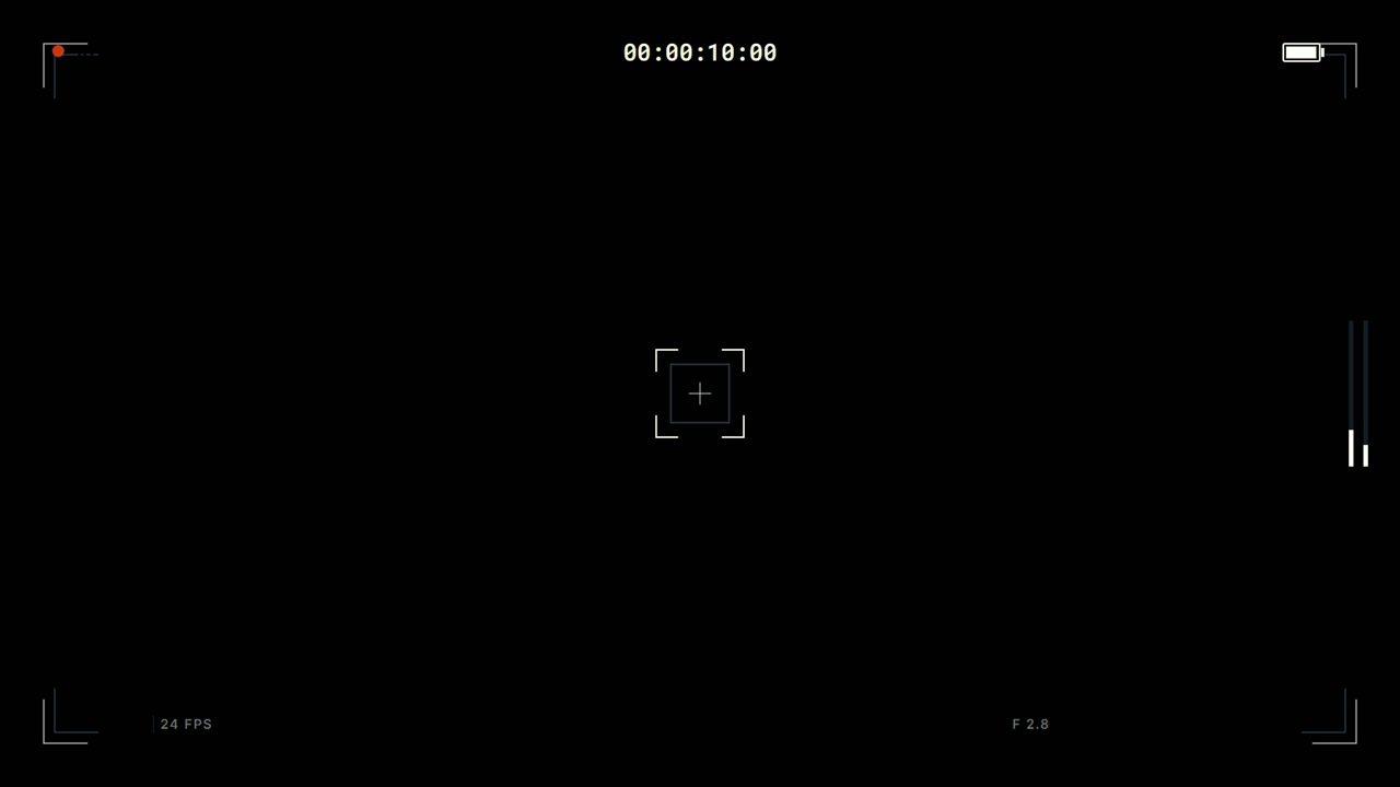 Digital Camera Viewfinder Overlay with Recording Interface