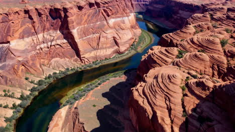 stunning aerial view of horseshoe bend and the colorado river