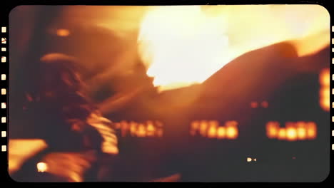 blurry fire images