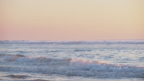 pastel colors sunset on the beach